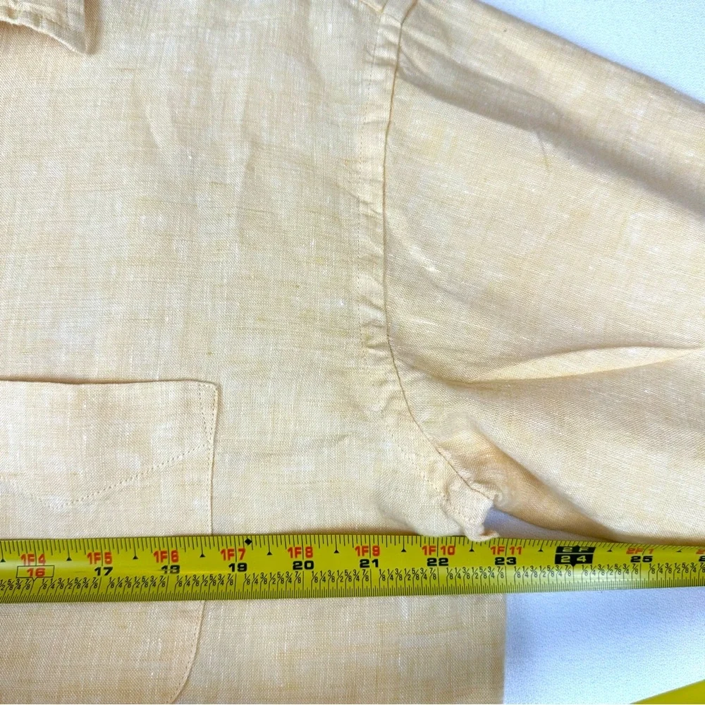 Jos A Bank Reserve Long Sleeve Linen Button Down Shirt